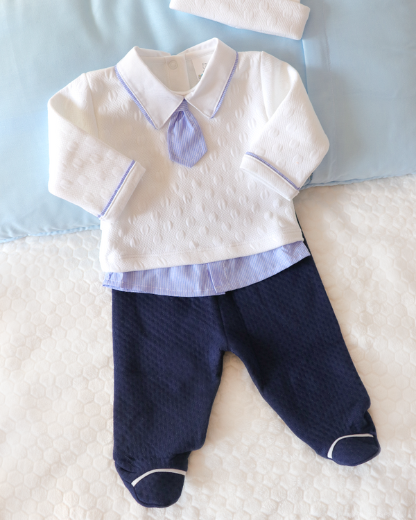 AJUAR JACKARD CORBATA BLANCO