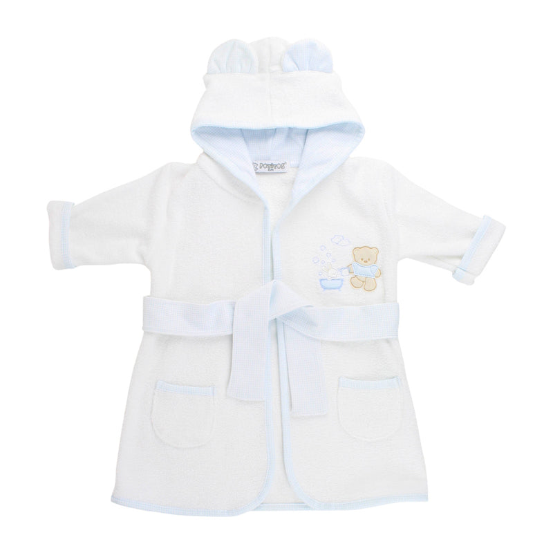 SALIDA DE BAÑO BB FELPA NIÑO BLANCO 1550
