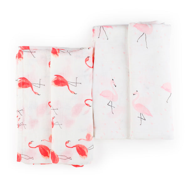 Muselina Packx2 Flamingo fucsia-Rosado Niña 4560