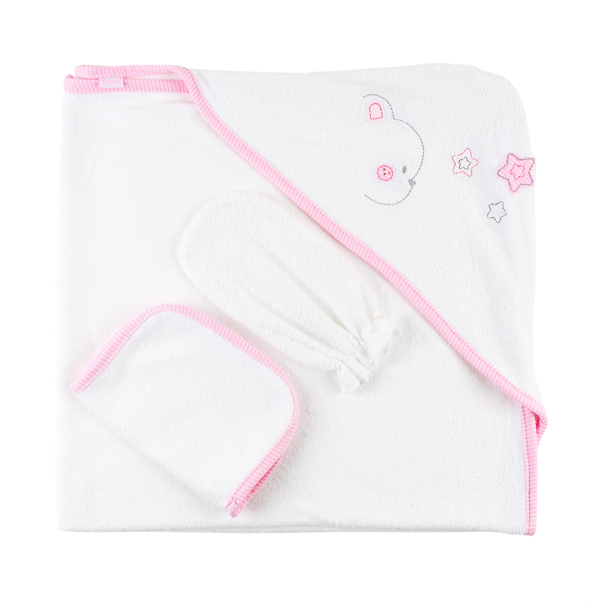 TOALLA FELPA OSO/ESTRELLA ROS 171030