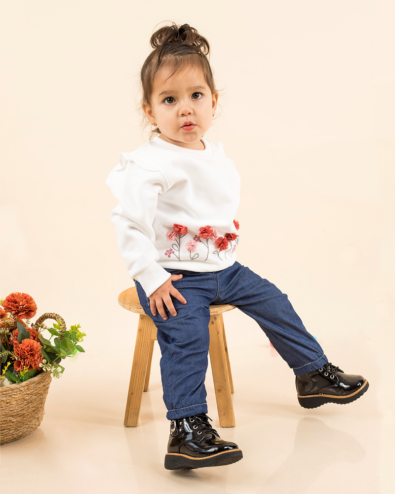 CONJUNTO ANTONIA + PANTALON AZUL