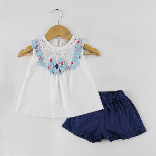 CONJUNTO SOFIA BLANCO POLO + SHORT 7351