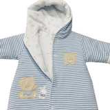 BBCRECE POPCORN ACOLCHADO LISTADO CELESTE 7199