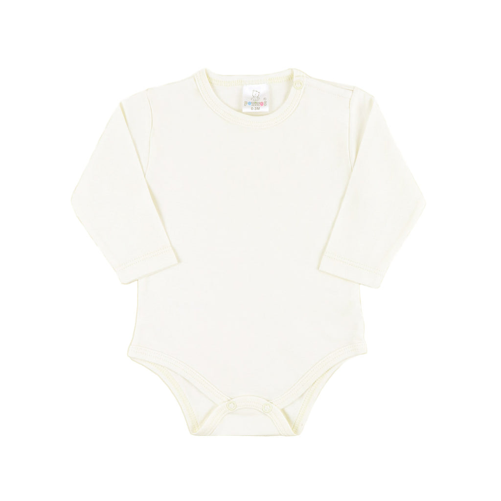 BODY MANGA LARGA COLOR CREMA