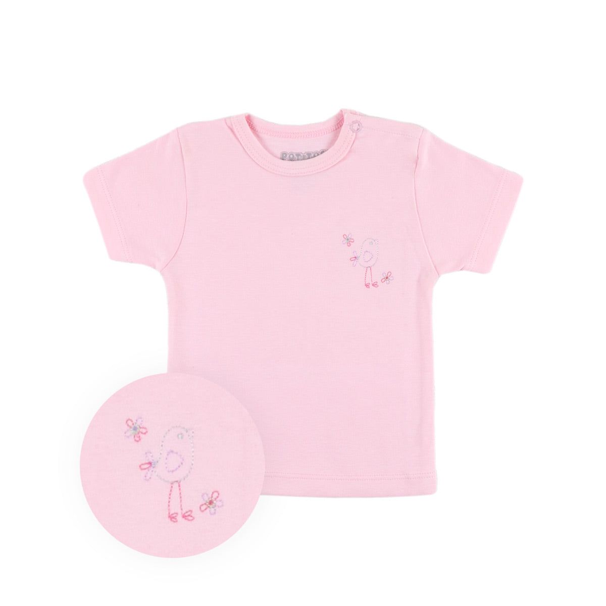 POLO MC PIMA BORDADO ROSADO 2181