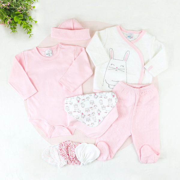 COMBO 10 BEBE JACKARD BABY PINK