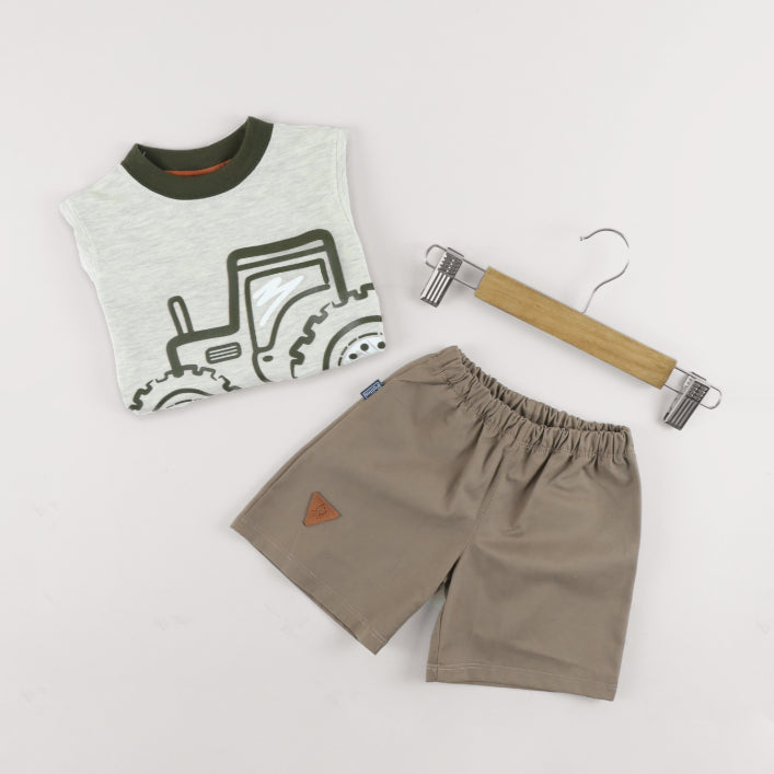 POLO MGC RICKY MELANGE+SHORT DRILL 7932