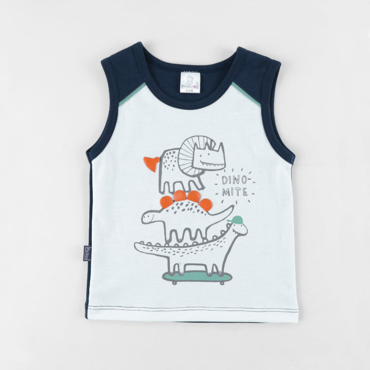 CONJUNTO OSCAR DINOSAURIO BIVIRI + SHORT JEAN 78092*