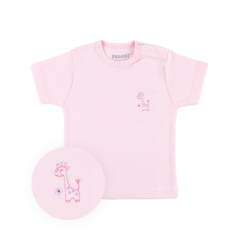POLO MC PIMA BORDADO ROSADO 2181