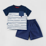 CONJUNTO ROBERT POLO MGC + SHORT JEAN AZUL 7390