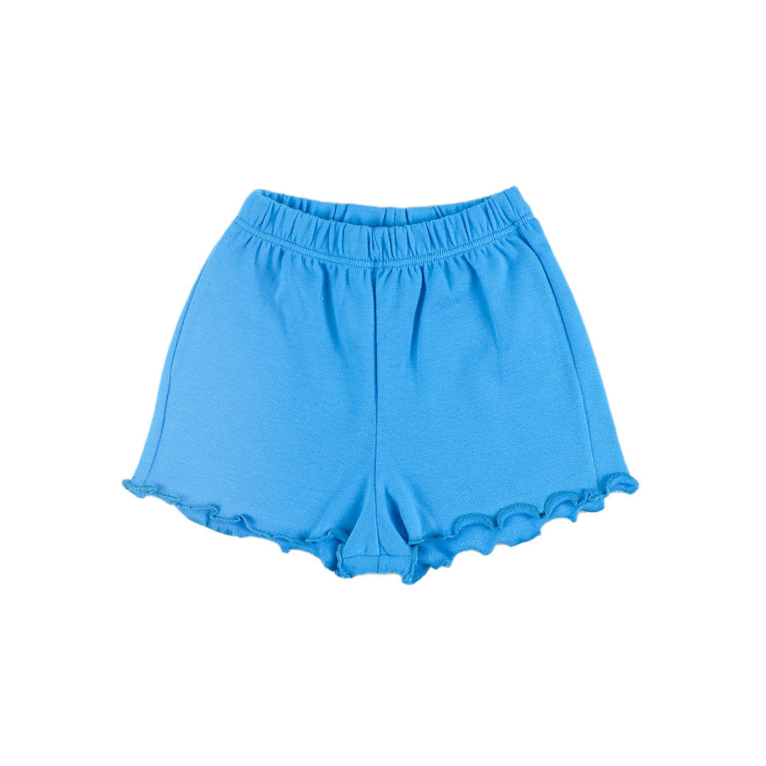 SHORT ALGODÓN CON BOBOS LUCIANA TURQUESA 7486