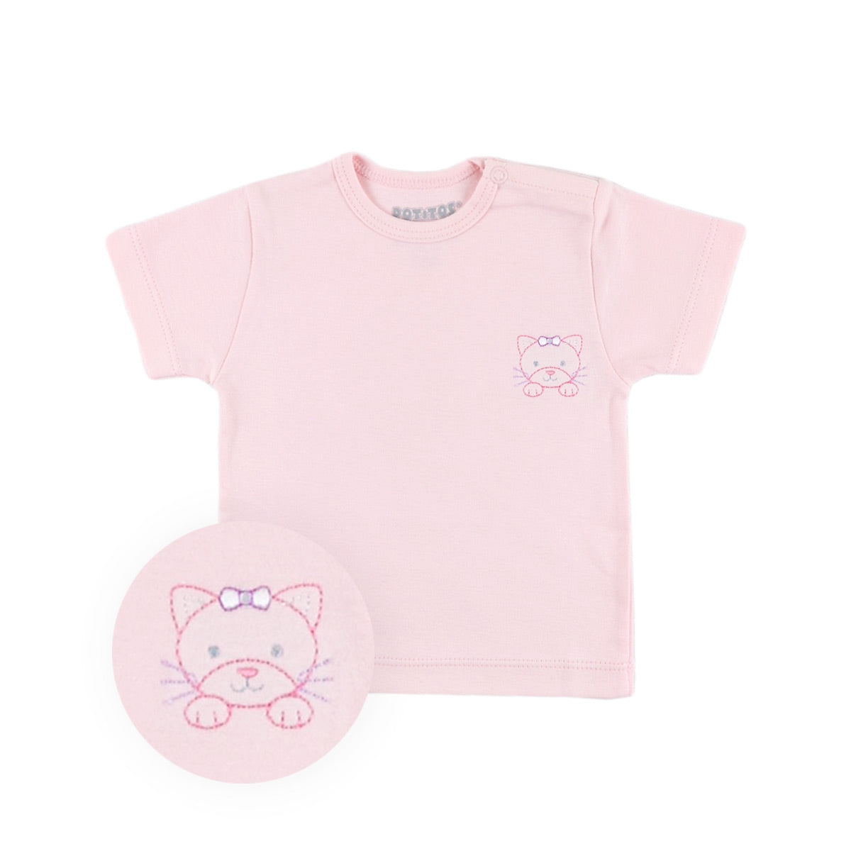 POLO MC PIMA BORDADO ROSADO 2181