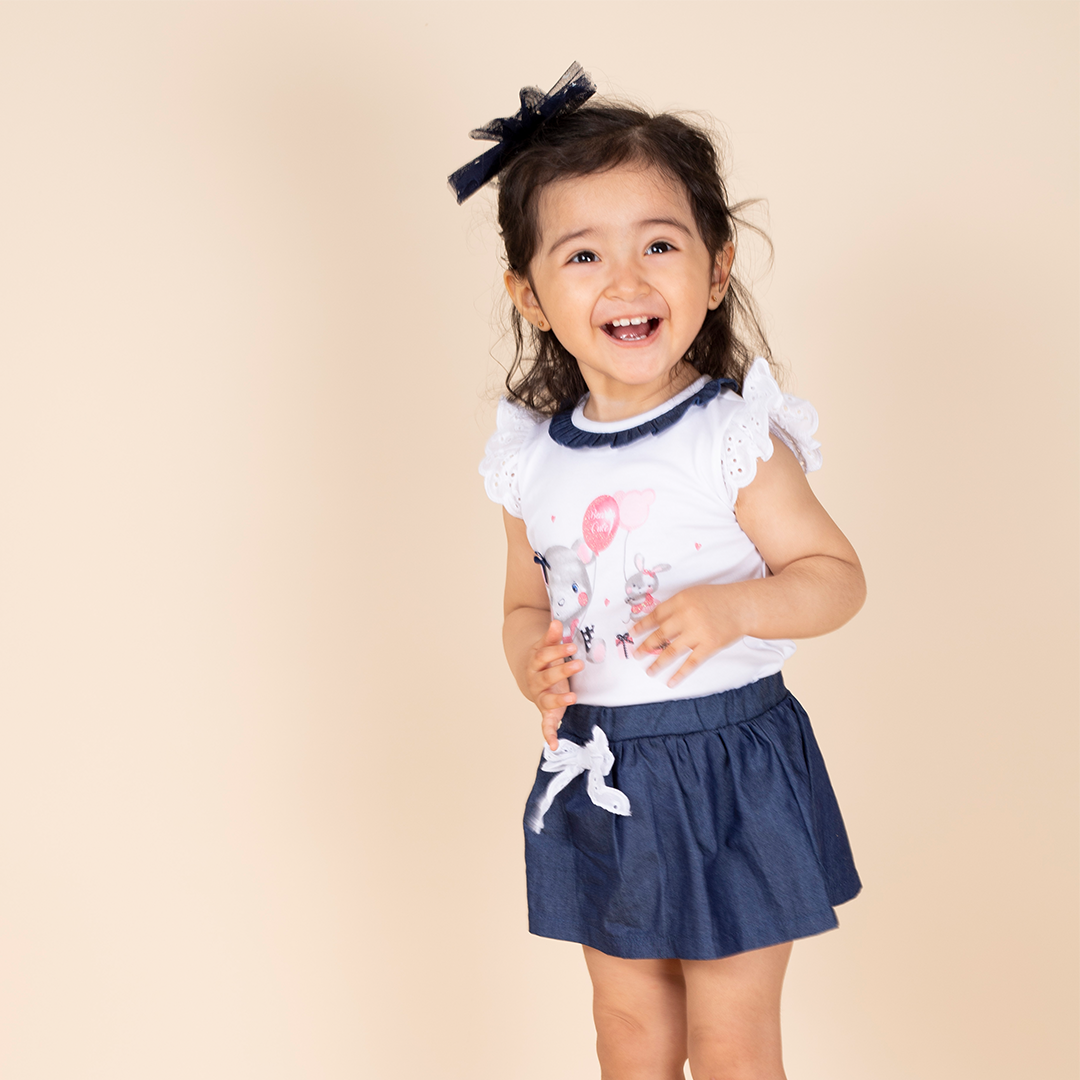 CONJUNTO POLIVESTIDO+FALDA MARGOT BLANCO 8561A