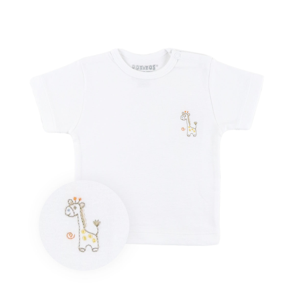 POLO MC PIMA BORDADO NIÑA BLANCO 2181