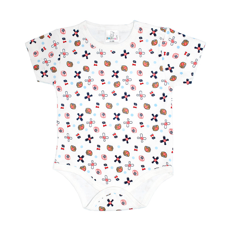 PACK X3 BODY  PIMA ESTAMPADO NIÑO 6104