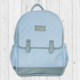 BOLSO MOCHILA CUERO CELESTE 1201