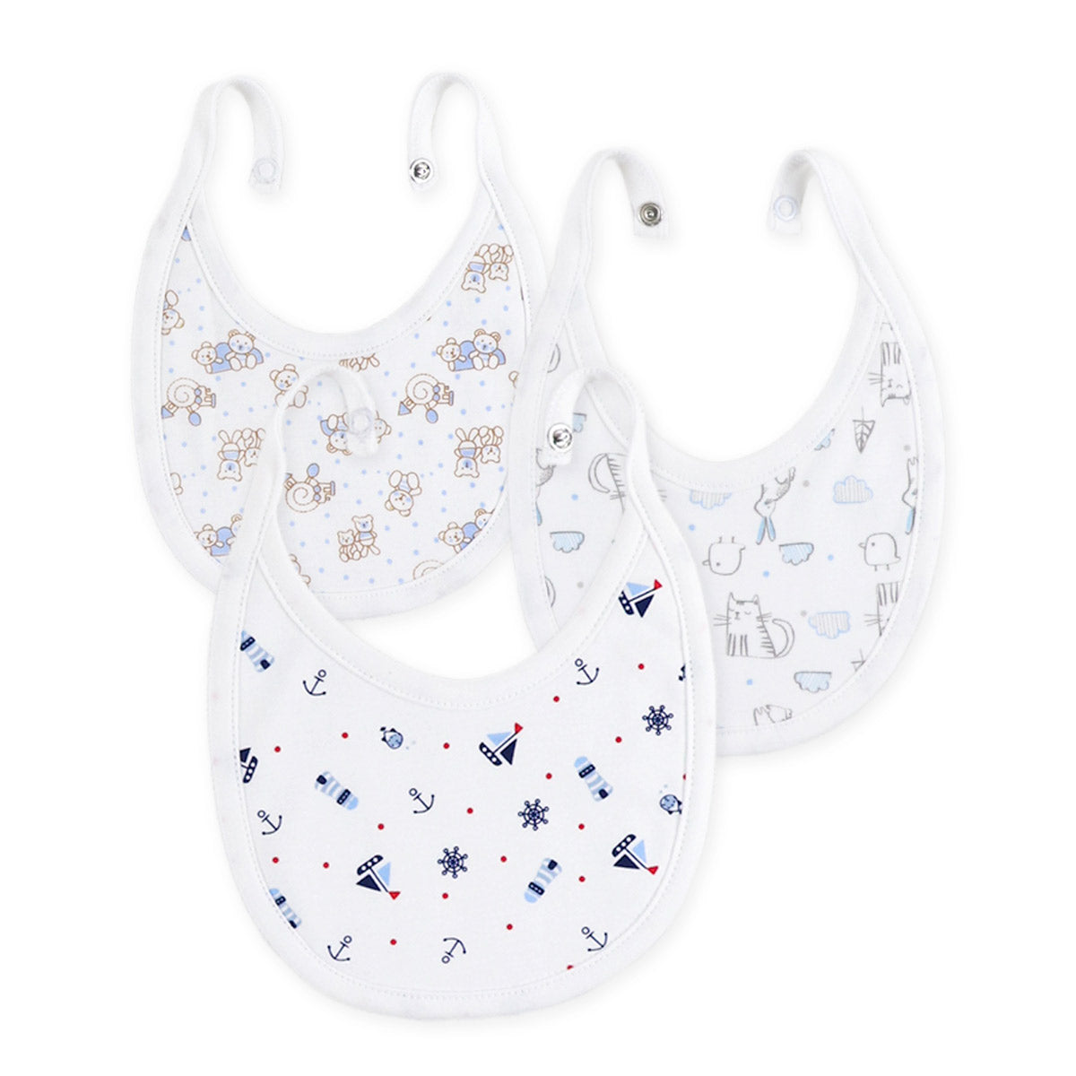 BABERO PACKx3 ESTAMPADO NIÑO - 1833