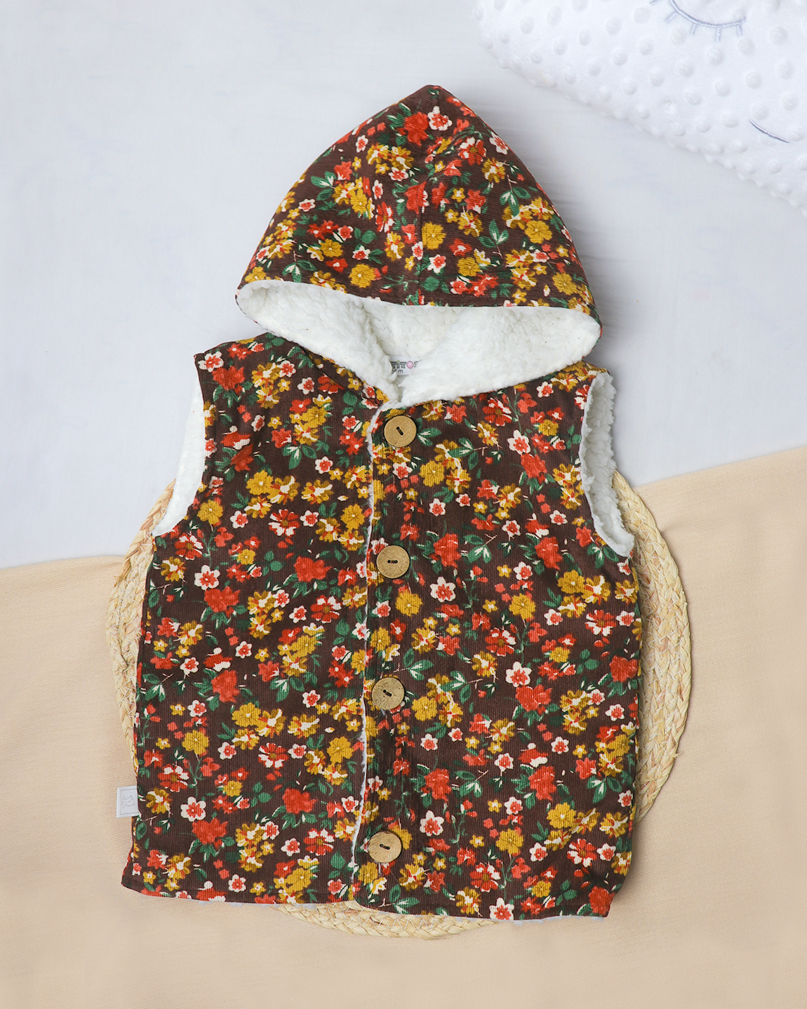 CHALECO PELUCHE FLOREADO