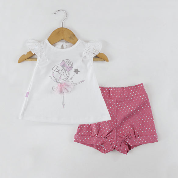 CONJUNTO LUCY BLANCO POLO + SHORT 77931