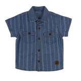 Camisa Manga Corta Denim Manuel Celeste