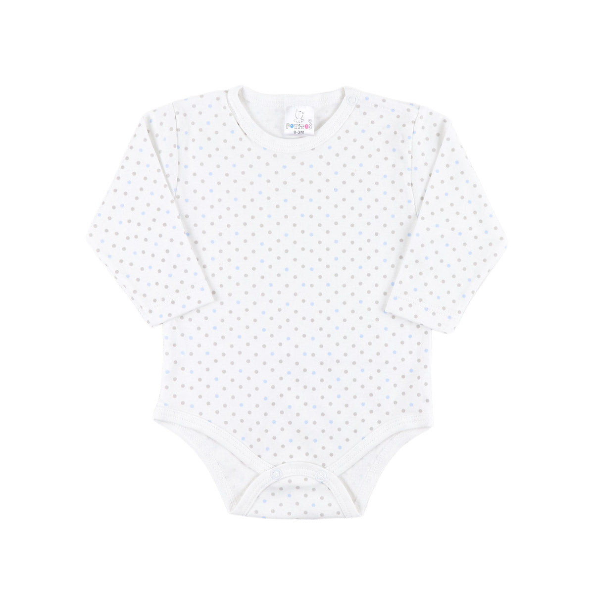 BODY MG LARGA ESTAMPADO PUNTOS NNO 6202*