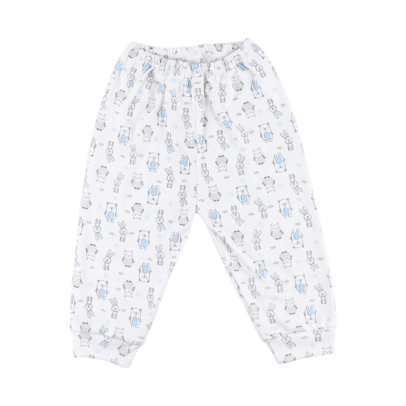 PANTALON S/PIE ESTAMPADO OSO CELESTE 6204