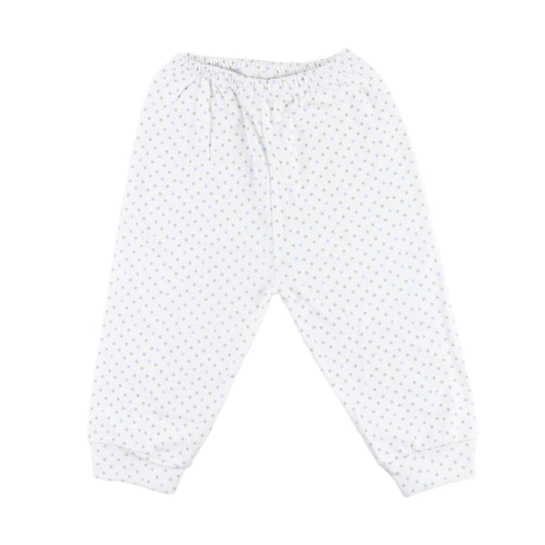 PANTALON S/PIE ESTAMPADO PUNTOS CELESTE 6204