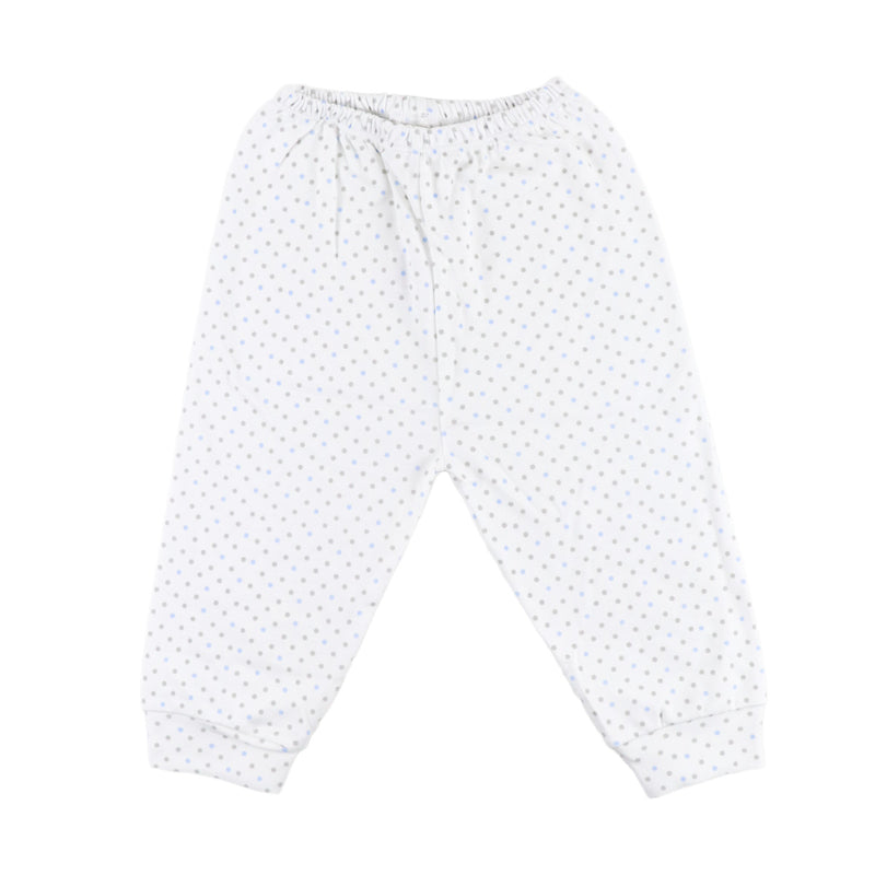 PANTALON S/PIE ESTAMPADO PUNTOS CELESTE 6204