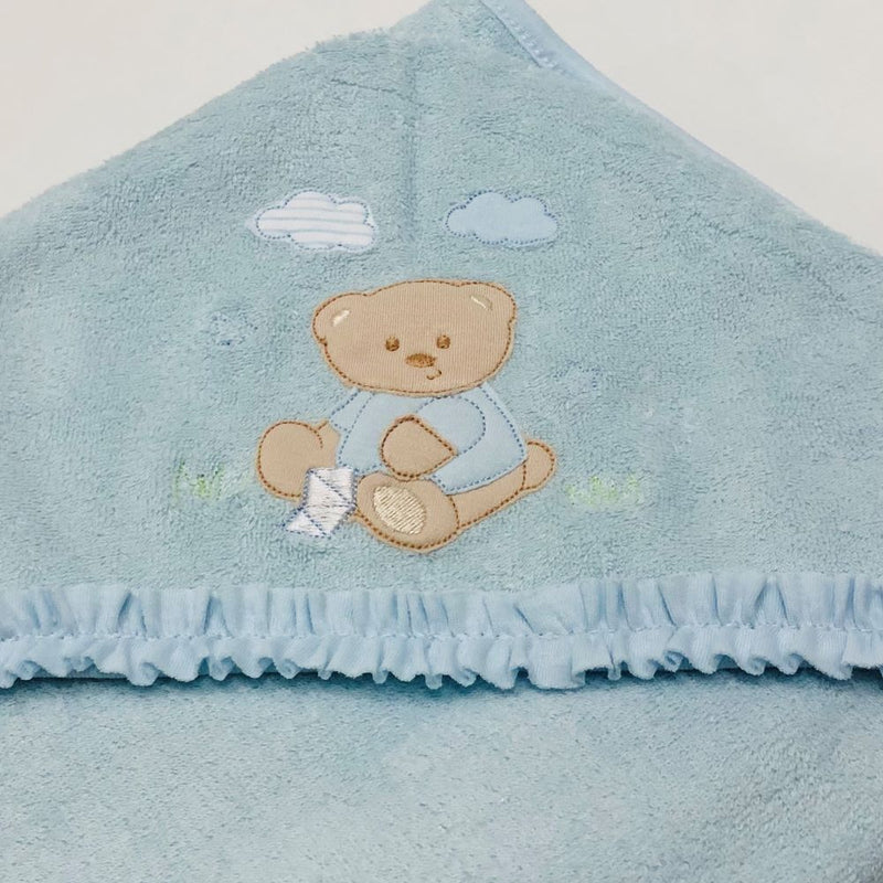 TOALLA DOBLE FELPA ESPECIAL OSO CELESTE 1368