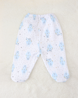 PANTALON C/PIE ESTAMPADO CONE CELESTE*