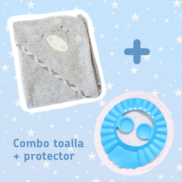 COMBO TOALLA FELPA + PROTECTOR DE BAÑO