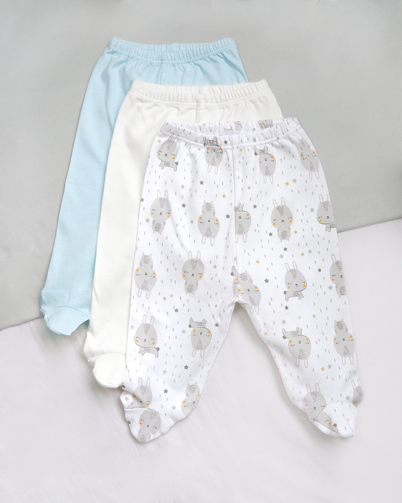 PACK X3 PANTALON BB CON PIE