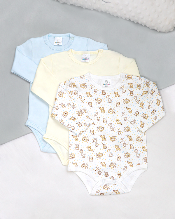PACK X3 BODY MANGA LARGA NIÑO