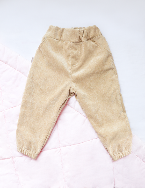 PANTALON BBCORD BEIGE CON FORRO