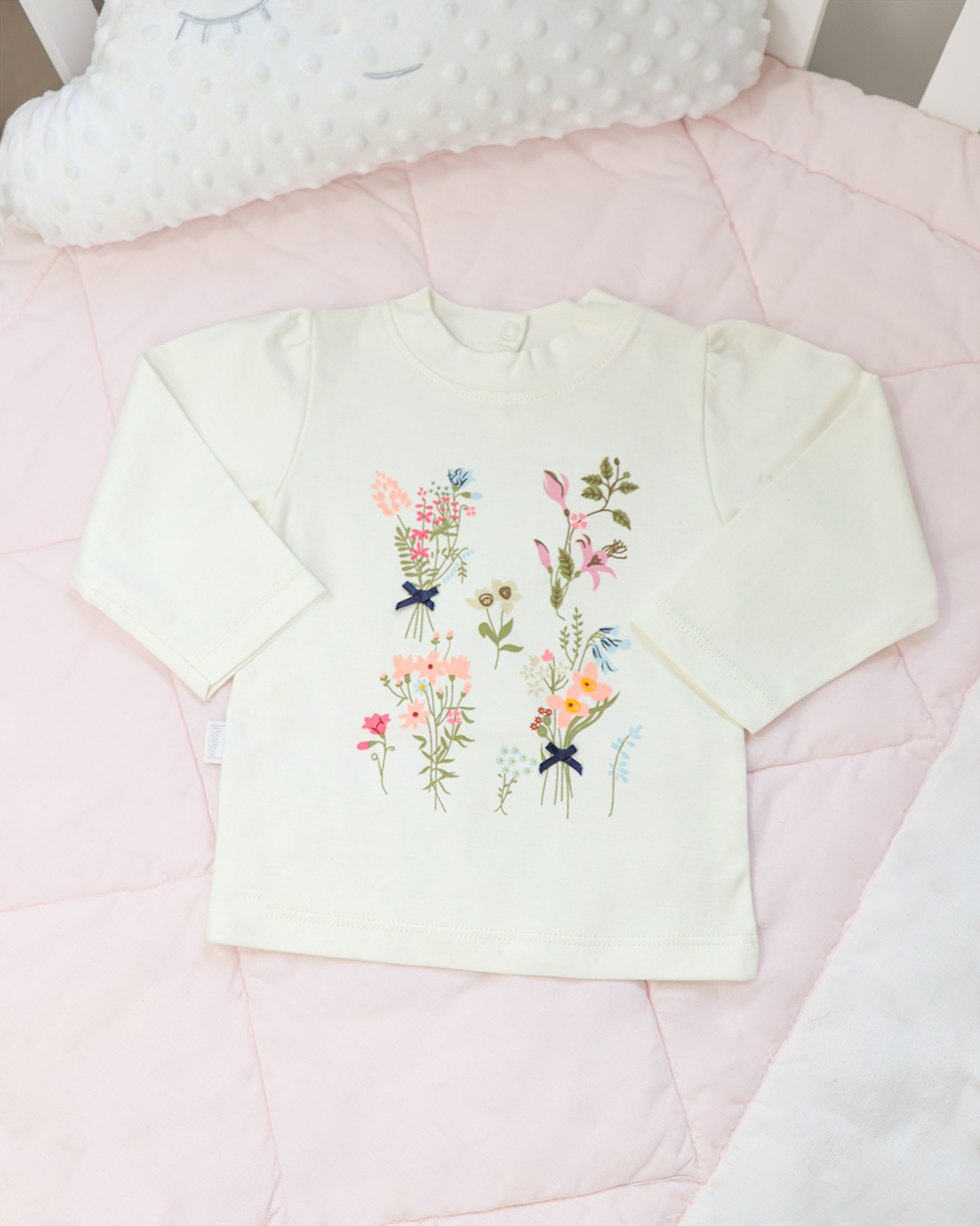 POLO MGL FLORECITA  CREMA 7619