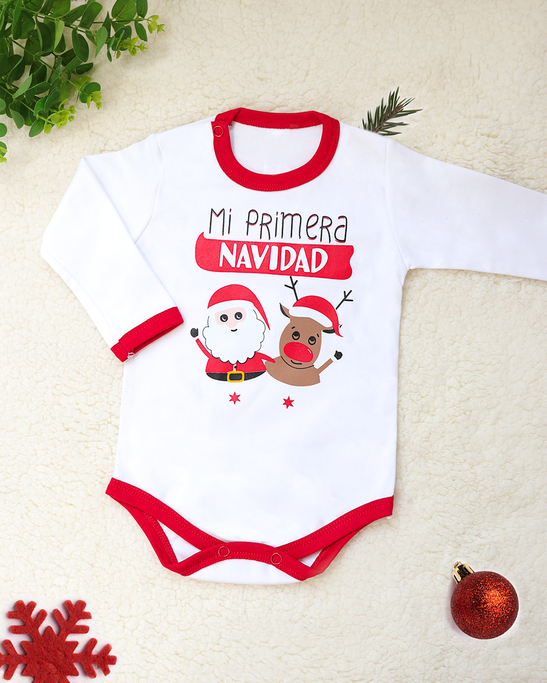 BODY MI PRIMERA NAVIDAD BLANCO