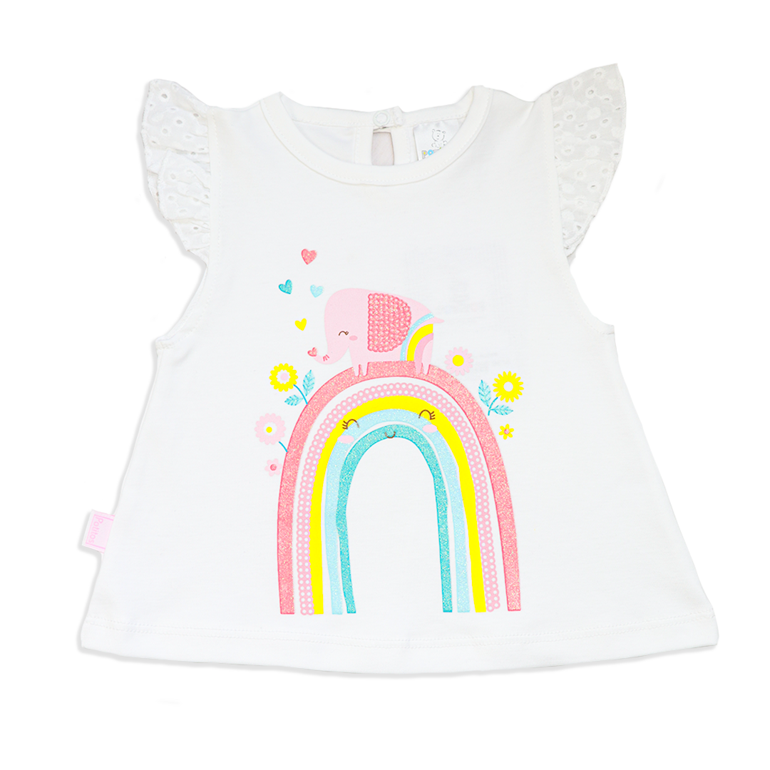 CONJUNTO MILI POLO + SHORT BLANCO 8528A