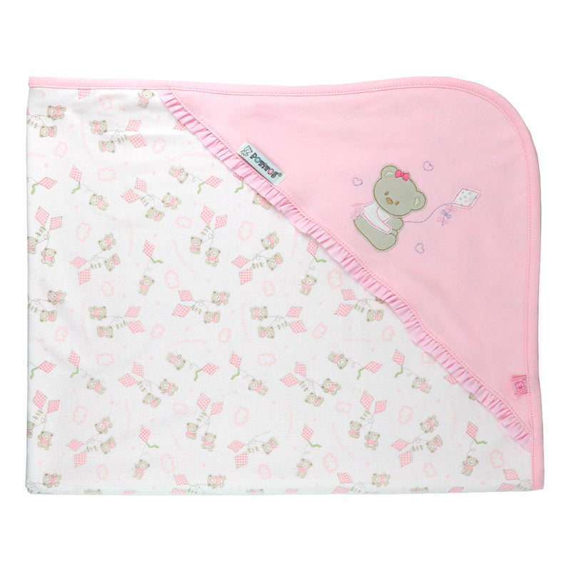 MANTA con Bobos Osita Rosado 4788