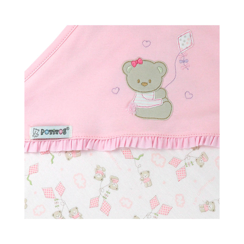 MANTA con Bobos Osita Rosado 4788