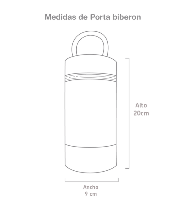 PORTA BIBERON CUERO CELESTE 8001