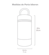 PORTA BIBERON CUERO ROSADO 8001
