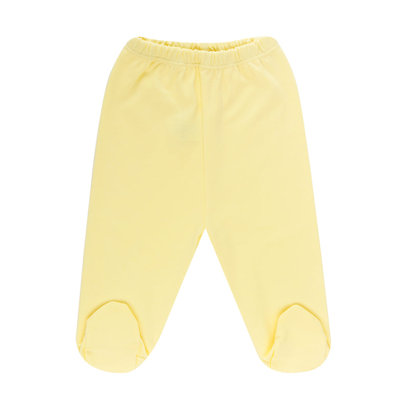 PANTALON BB C/PIE COLOR AMARILLO