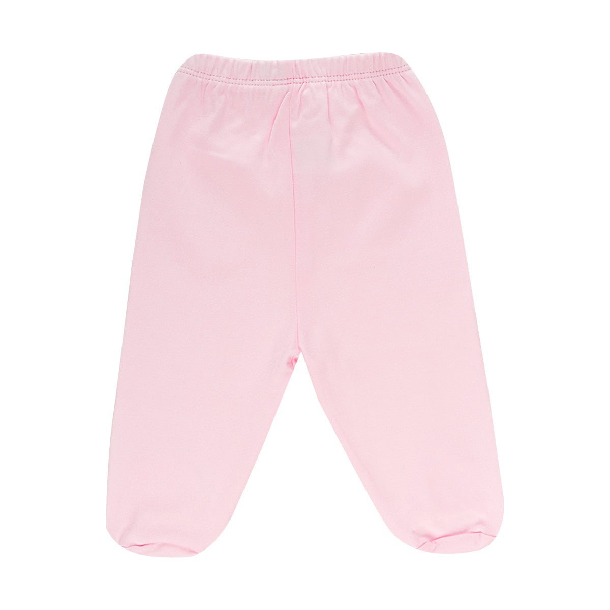 PANTALON BB C/PIE COLOR ROSADO