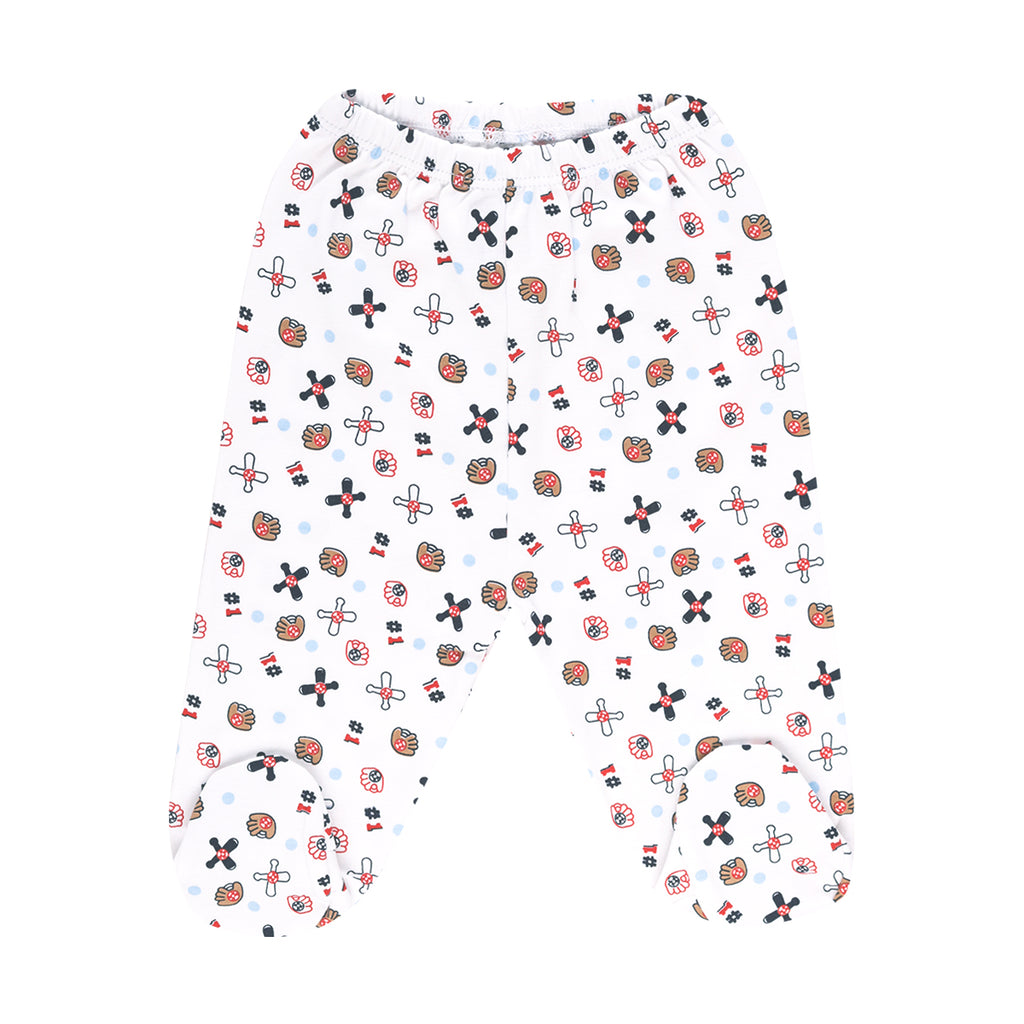 PANTALON C/ PIE ESTAMPADO BASSEBALL*