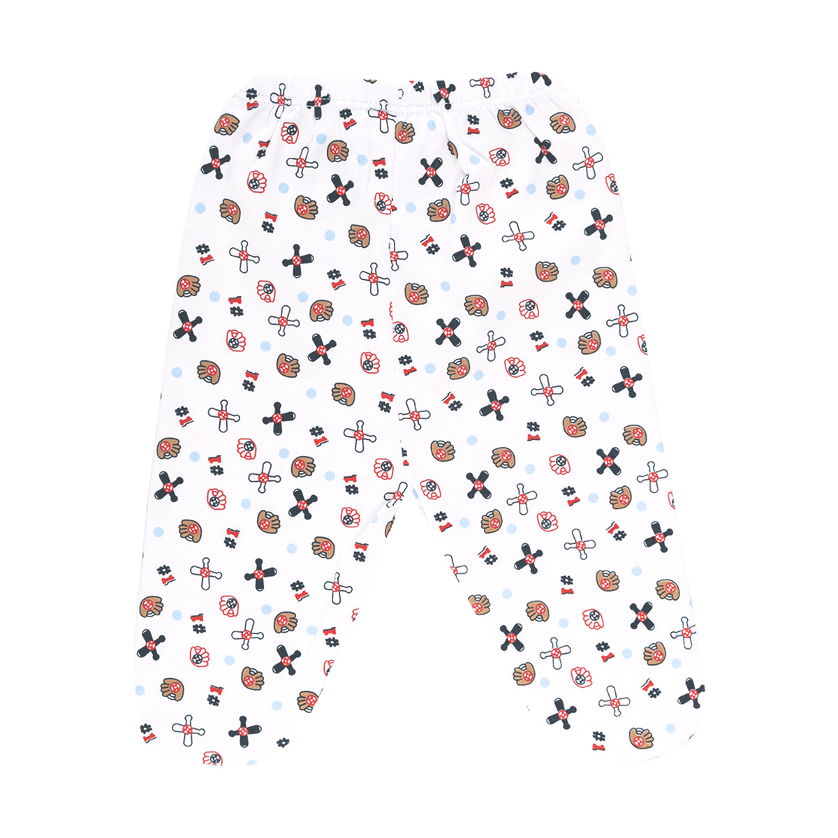 PANTALON C/ PIE ESTAMPADO BASSEBALL*