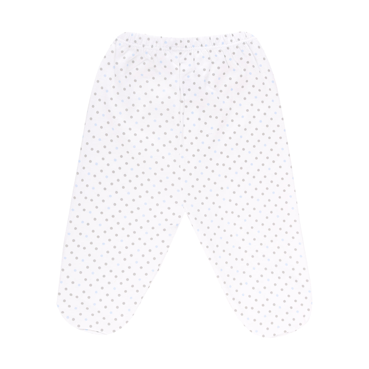 PANTALON C/PIE ESTAMPADO PUNTOS CELESTE 6204*