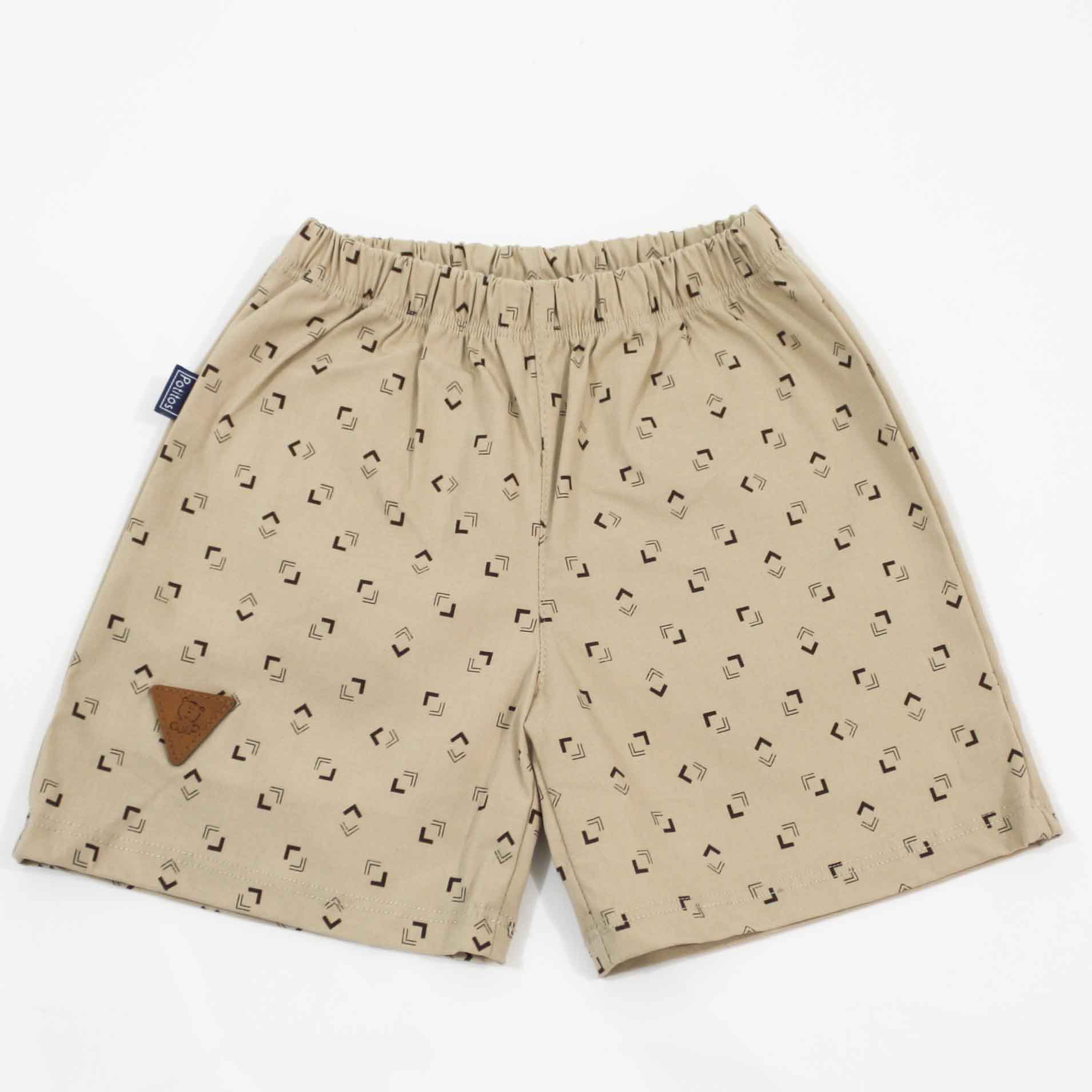 SHORT DRILL JOSE BEIGE ROMBOS 7451*