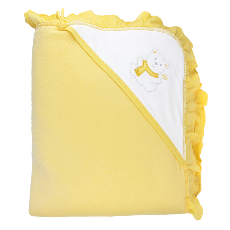 MANTA DOBLE CAPUCHA CON BOBOS 4788