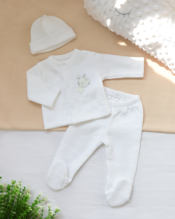 AJUAR JACKARD BUNNY BLANCO - 7114