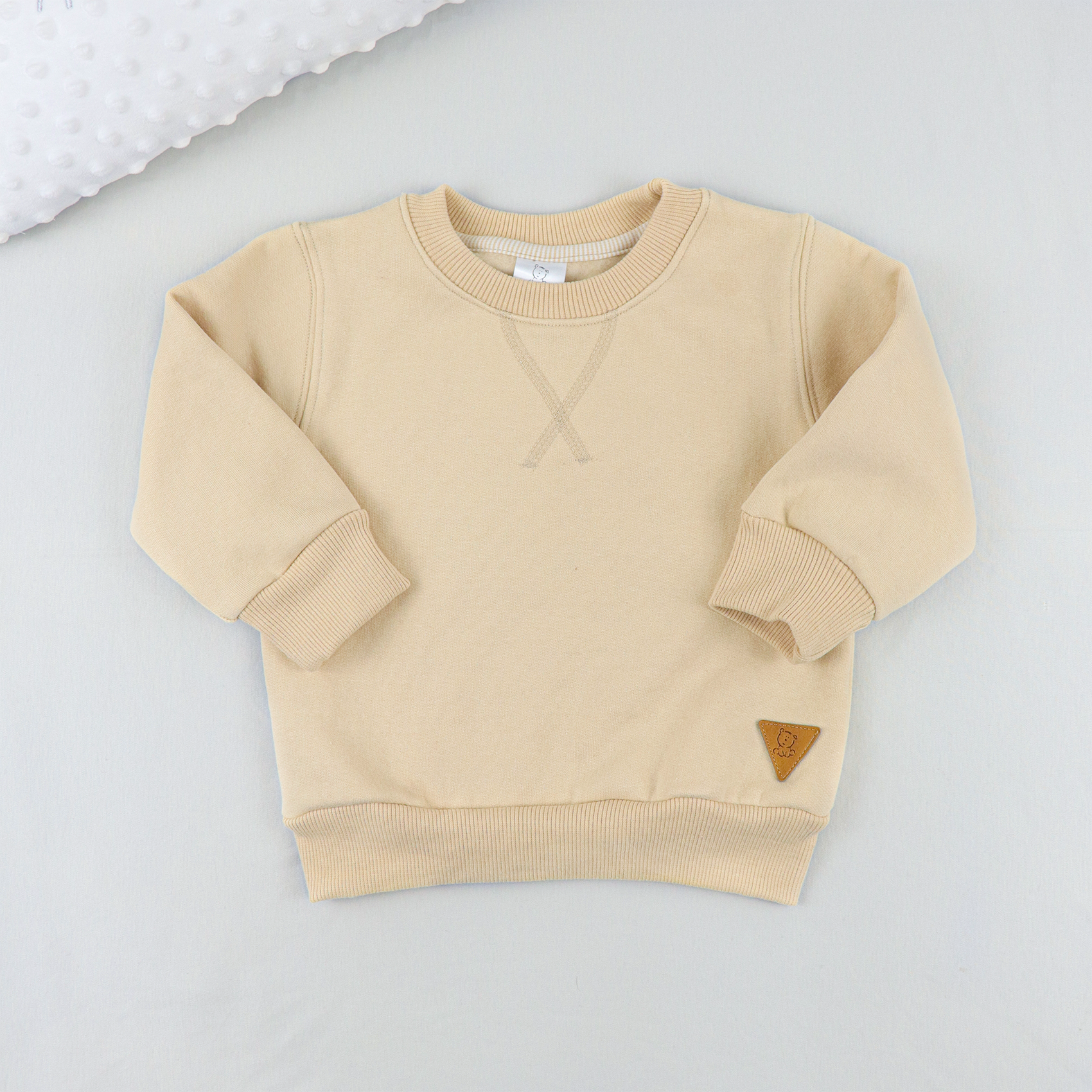 POLERA FRANELA BEIGE CLARO 6198